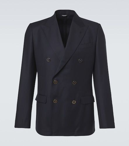 Double-breasted virgin wool blazer - Dolce&Gabbana - Modalova