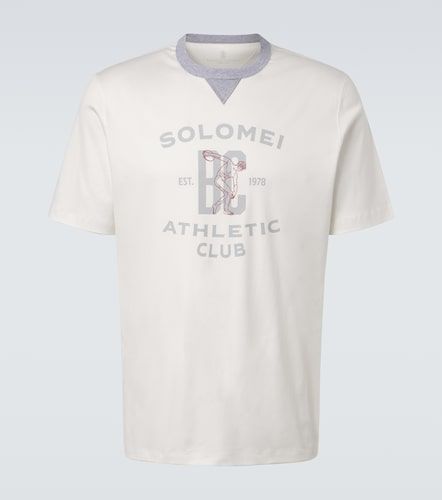 Camiseta de jersey de algodón - Brunello Cucinelli - Modalova
