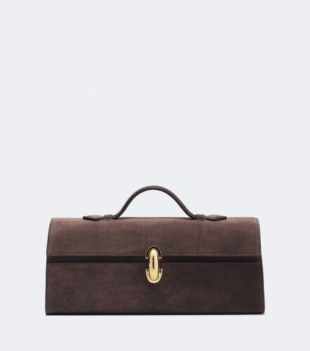Symmetry Slim suede top-handle bag - Savette - Modalova