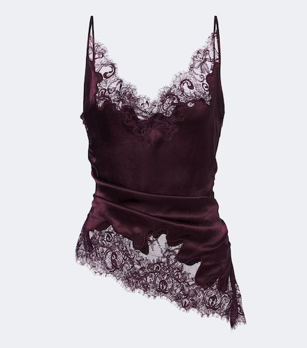Camisole aus Satin mit Spitze - Jacques Wei - Modalova
