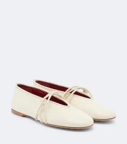 Rosa Intrecciato leather Mary Jane flats - Bottega Veneta - Modalova