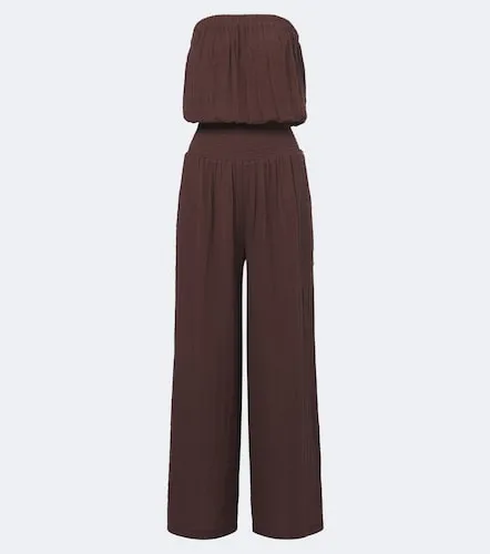 Naomie strapless cotton jumpsuit - Melissa Odabash - Modalova