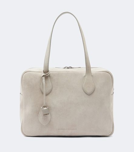 Suede shoulder bag - Brunello Cucinelli - Modalova