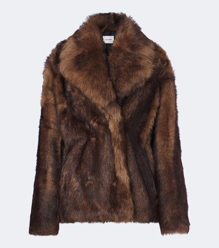 Double-breasted shearling jacket - Yves Salomon - Modalova