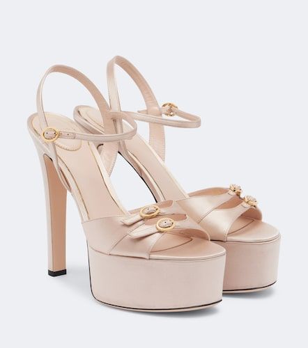 Crasher satin platform sandals - Valentino Garavani - Modalova
