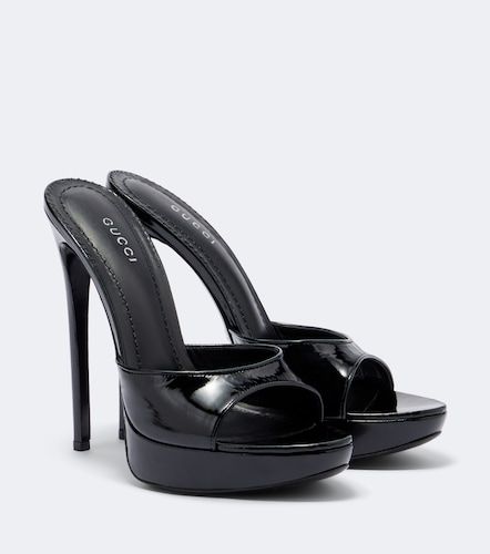 Julia patent leather platform sandals - Gucci - Modalova