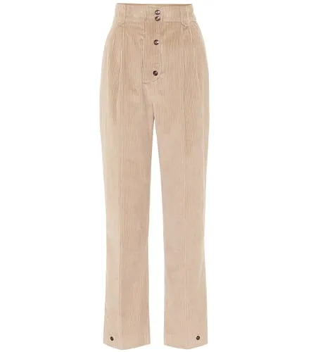 High-rise corduroy straight pants - Etro - Modalova