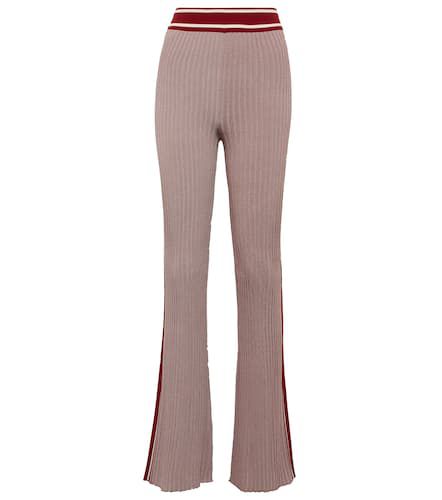 Ribbed-knit high-rise flared pants - Jil Sander - Modalova