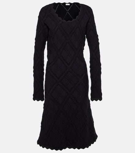 Scalloped wool-blend midi dress - Burberry - Modalova