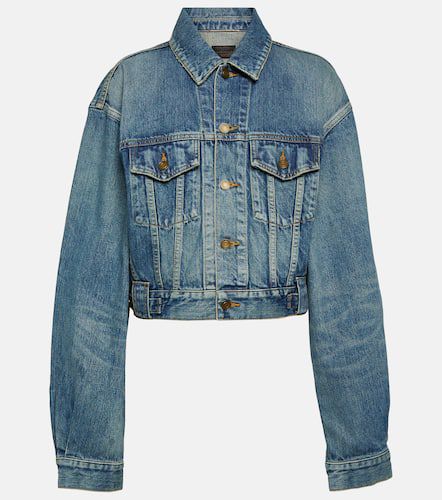 S cropped denim jacket - Saint Laurent - Modalova