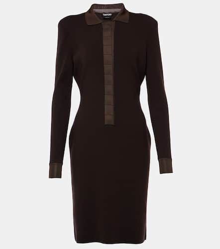 Wool and silk-blend minidress - Tom Ford - Modalova