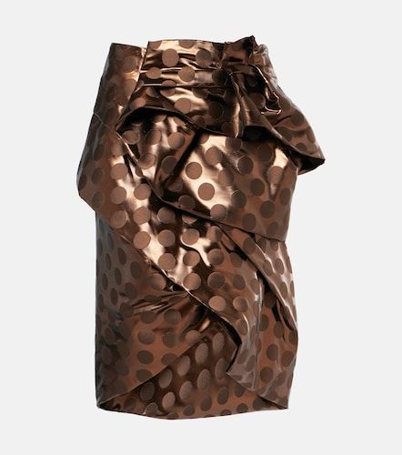 Dries Van Noten Gonna midi in lamé - Dries Van Noten - Modalova