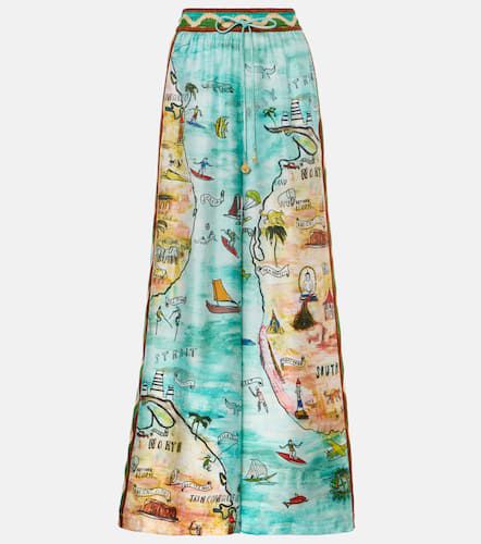 AlÃ©mais Swell printed silk twill pants - Alemais - Modalova