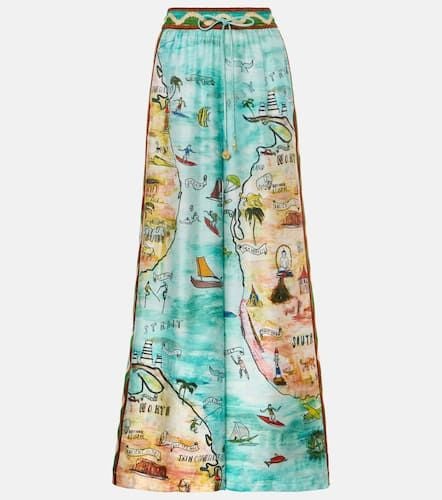 AlÃ©mais Swell printed silk twill pants - Alemais - Modalova