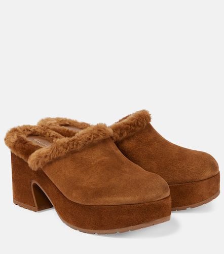 Lyss 55 suede platform clogs - Gianvito Rossi - Modalova