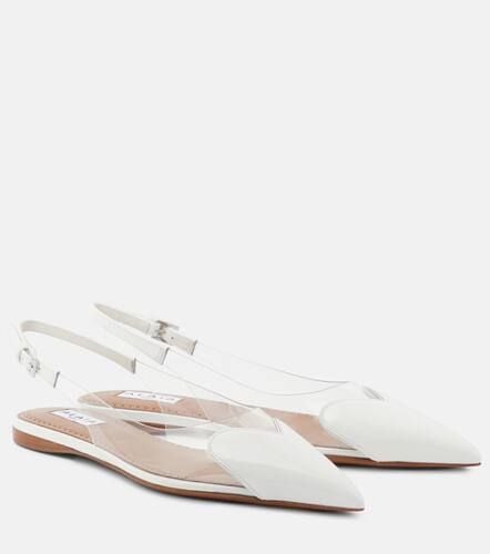 AlaÃ¯a Le CÅur patent leather and PU slingback flats - Alaia - Modalova