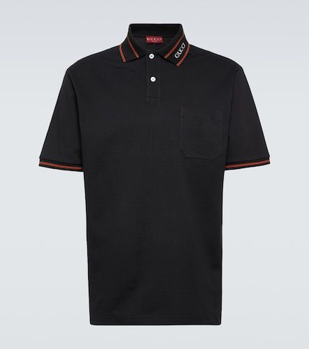 Polo de piqué de mezcla de algodón - Gucci - Modalova