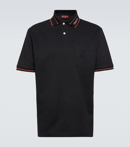 Polo de piqué en mezcla de algodón - Gucci - Modalova