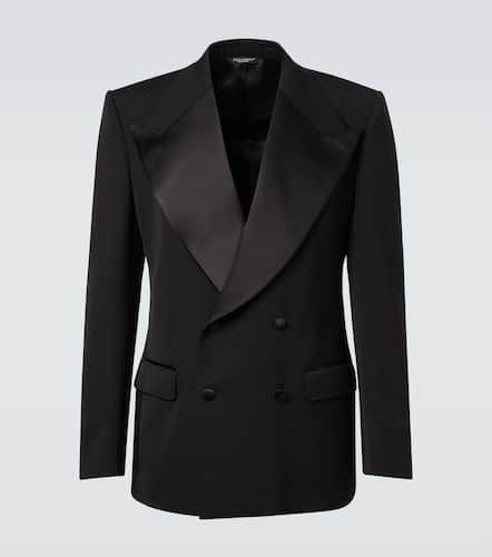 Veste de smoking en laine et soie - Dolce&Gabbana - Modalova