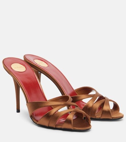 Sandali Chandelle 95 in raso - Saint Laurent - Modalova
