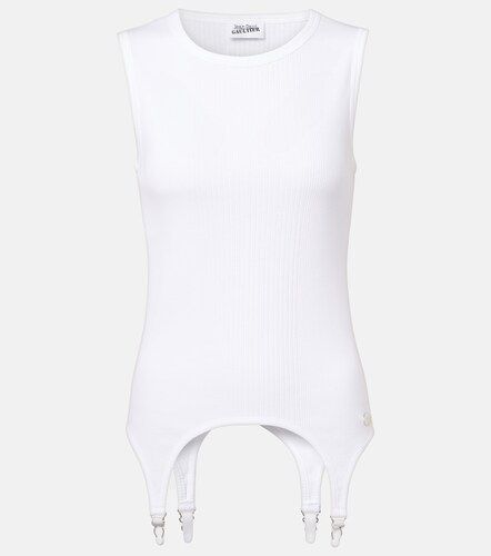 Ribbed-knit cotton jersey tank top - Jean Paul Gaultier - Modalova