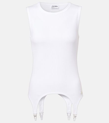 Top in jersey di cotone a coste - Jean Paul Gaultier - Modalova
