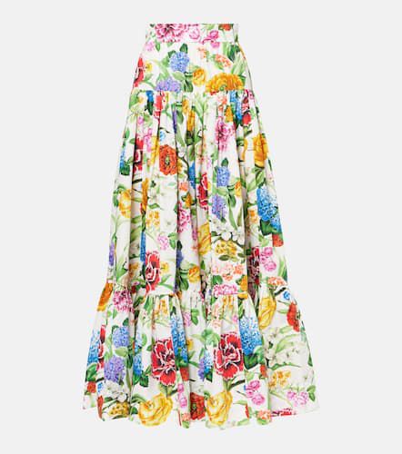 Floral cotton maxi skirt - Dolce&Gabbana - Modalova