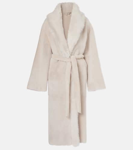 Isadora shearling wrap coat - Nour Hammour - Modalova