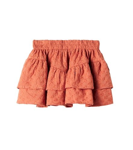 Falda de algodón bordada a capas - Rylee + Cru - Modalova
