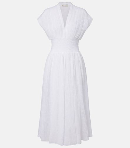 Abito midi in lino e cotone - Tory Burch - Modalova