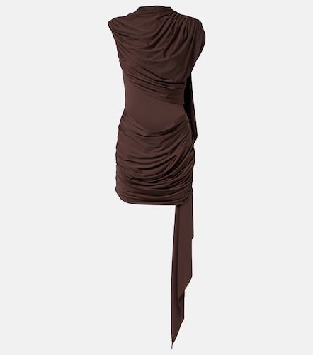 Vestido corto de jersey drapeado con capa - De La Vali - Modalova