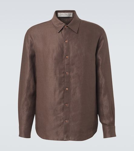 Camisa de lino con piedra de sol naranja - God's True Cashmere - Modalova
