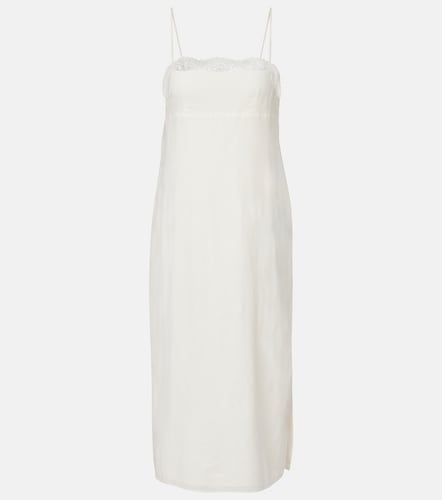 Vestido midi Darya de lino y algodón bordado - Posse - Modalova