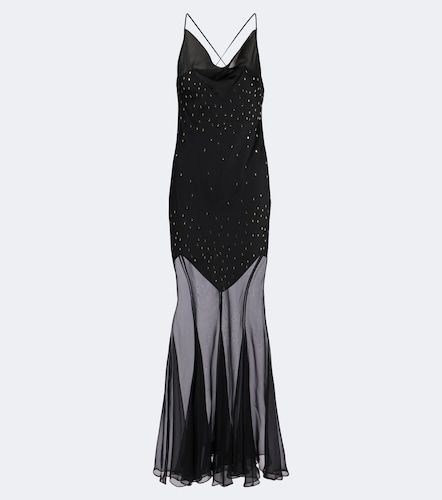 Rabanne Abito lungo in chiffon - Rabanne - Modalova