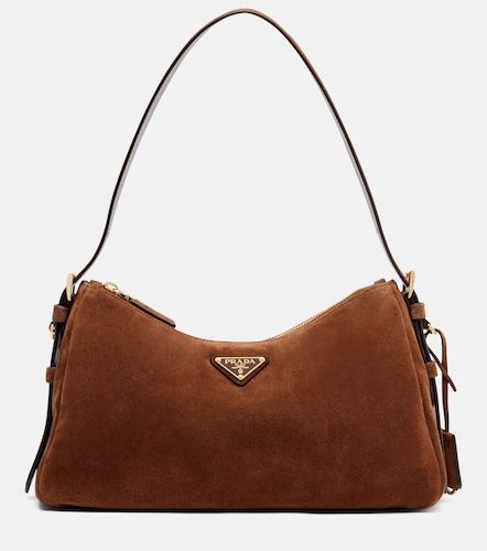 Borsa a spalla Aimée Medium in suede - Prada - Modalova