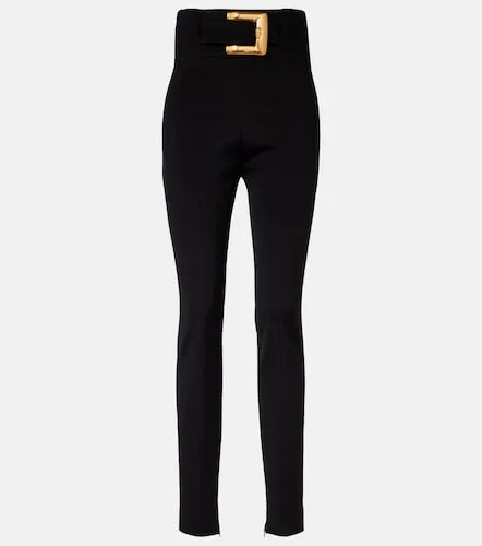 Pantalones slim de tiro alto - Balmain - Modalova