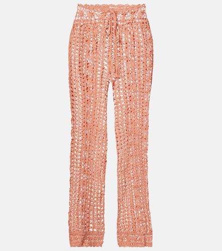 Pantalones anchos de croché de algodón - Anna Kosturova - Modalova