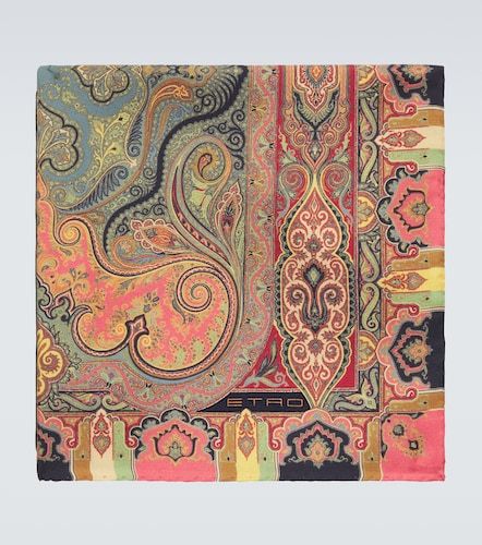 Etro Printed silk pocket square - Etro - Modalova