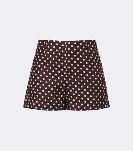 Lila polka-dot linen shorts - Faithfull - Modalova
