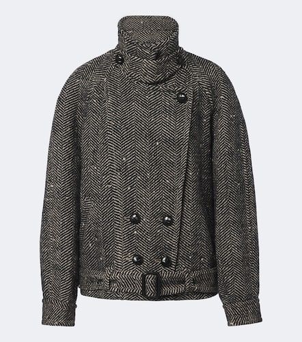 Elvane herringbone wool peacoat - Isabel Marant - Modalova