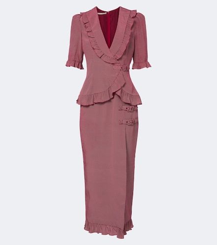 Alessandra Rich Midikleid aus Seide - Alessandra Rich - Modalova