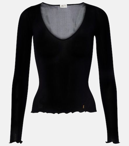 Top Cassandre aus Rippstrick - Saint Laurent - Modalova