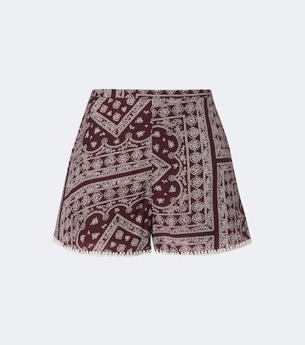 Tennison printed cotton-blend shorts - Veronica Beard - Modalova