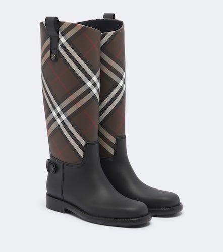 Botas de agua Cavalier con Check - Burberry - Modalova