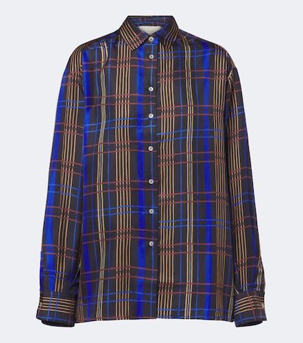 Camicia Maya in seta a quadri - Asceno - Modalova