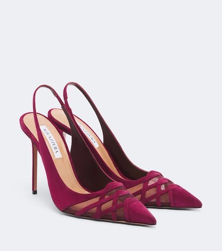 Pumps slingback Perfect Match in suede - Aquazzura - Modalova