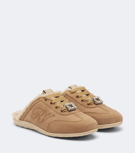 Verzierte Mules Viv Low aus Veloursleder - Roger Vivier - Modalova