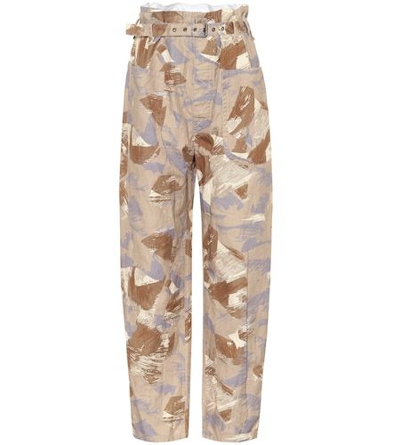 Pantalones Iona de algodón y lino - Isabel Marant - Modalova