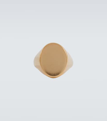 Logo silver signet ring - Maison Margiela - Modalova