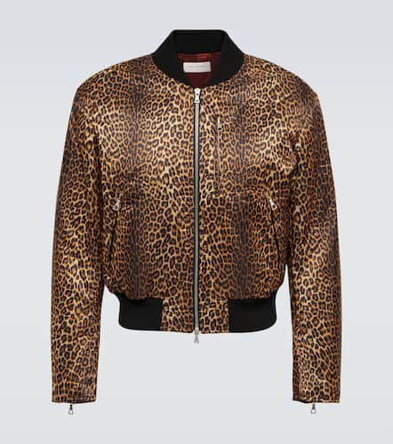 Bedruckte Bomberjacke aus Satin - Dries Van Noten - Modalova